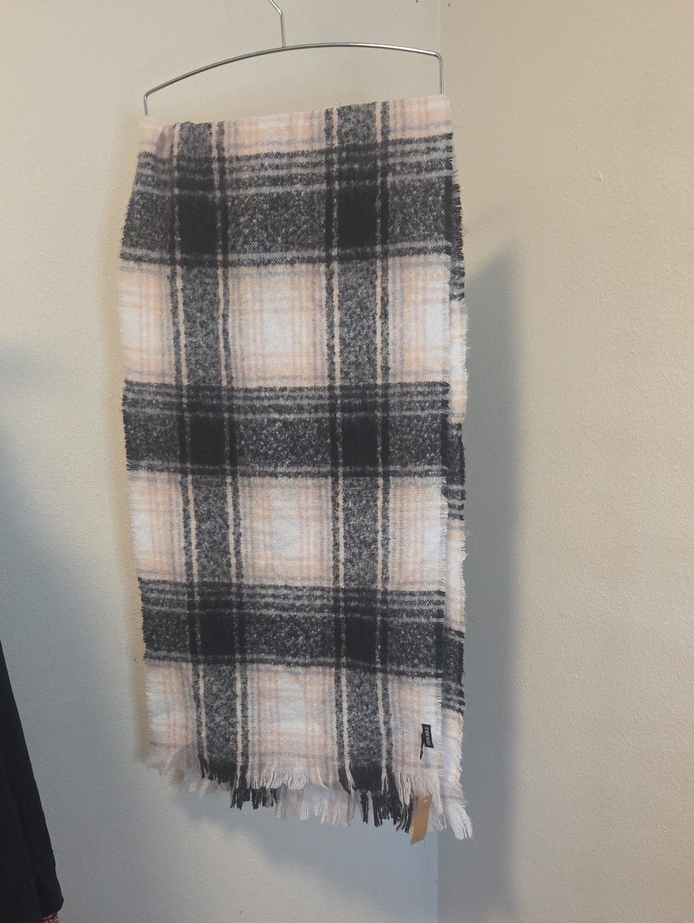 Steven Madden Cozy Plaid Scarf/Wrap